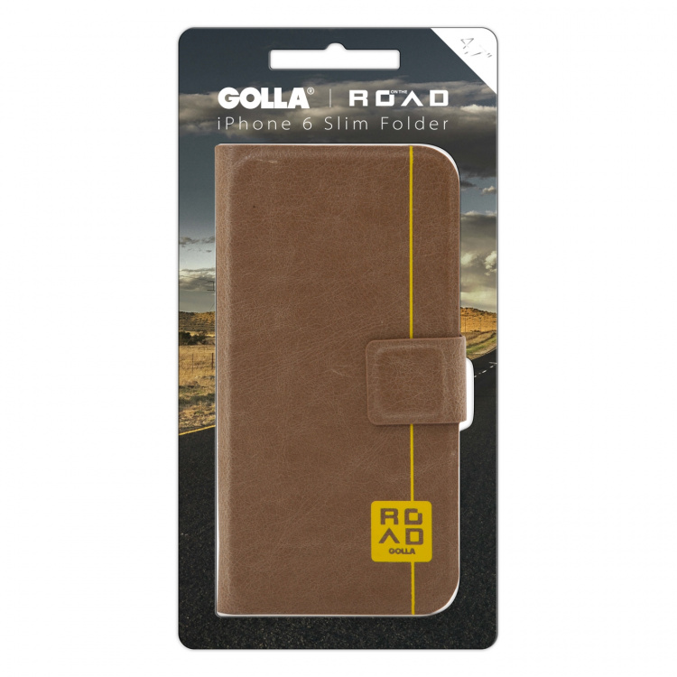 GOLLA ROAD iPhone6/6S 4,7 Booklet Kreditkort Taupe G1725 GOLLA ROAD iPhone6/6S 4,7 Booklet Kreditkort Taupe G1725