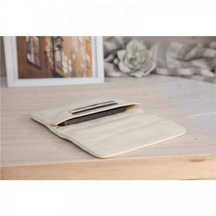 Smartphone Wallet Air for Sam sung Galaxy S5, Cream/Yellow