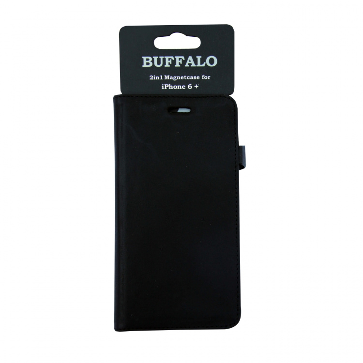 BUFFALO Wallet Leather Black 3 Cardpockets iPhone 6/6S Plus BUFFALO Wallet Leather Black 3 Cardpockets iPhone 6/6S Plus