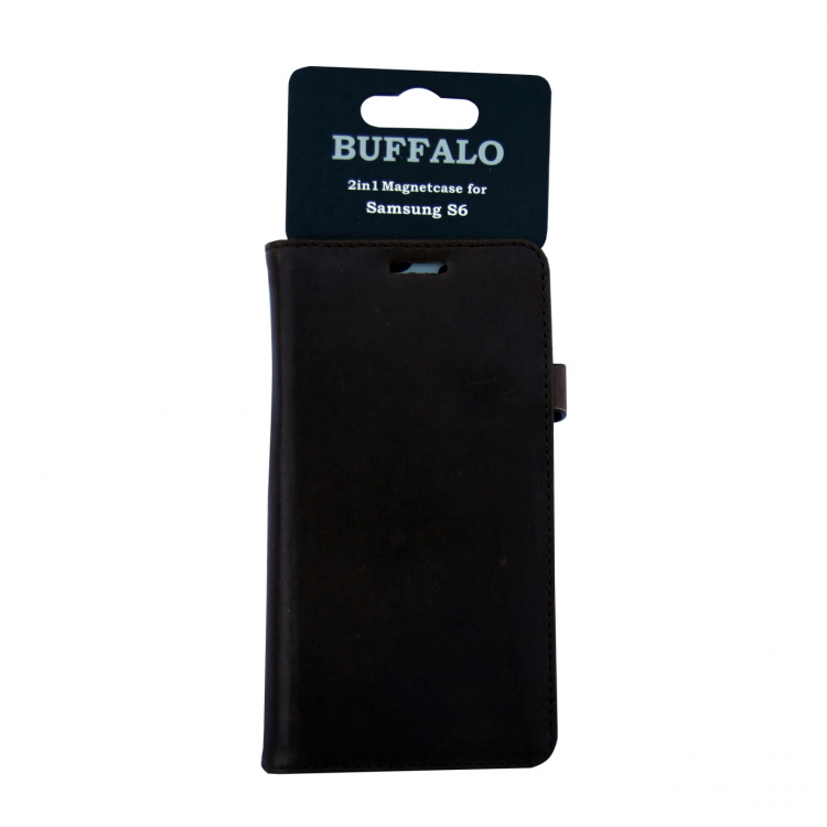 BUFFALO Wallet Leather Brown 3 Cardpockets Samsung Galaxy S6 BUFFALO Wallet Leather Brown 3 Cardpockets Samsung Galaxy S6