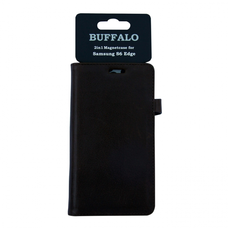 BUFFALO Wallet Leather Brown 3 Cardpockets Samsung Galaxy S6 Edge BUFFALO Wallet Leather Brown 3 Cardpockets Samsung Galaxy S6 Edge