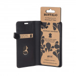BUFFALO Wallet Leather Black 3 Cardpockets Samsung Galaxy S7 Edge