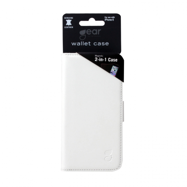 GEAR Wallet White 2 Cardpockets iPhone 6/6S 2in1 Magnetcover GEAR Wallet White 2 Cardpockets iPhone 6/6S 2in1 Magnetcover