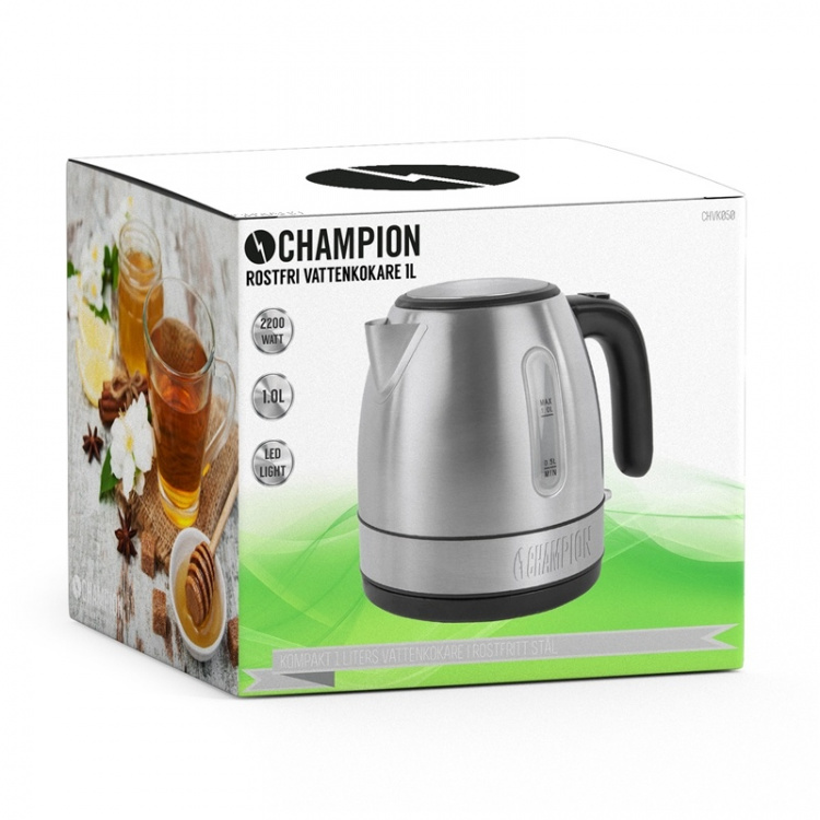 Champion Vattenkokare Rostfri 1 l Champion Vattenkokare Rostfri 1 l
