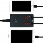 LogiLink USB-laddare 8 portar 8,8A LogiLink USB-laddare 8 portar 8,8A