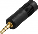 DELTACO multimediaadapter 6,3mm ho - 3,5mm stereo ha DELTACO multimediaadapter 6,3mm ho - 3,5mm stereo ha