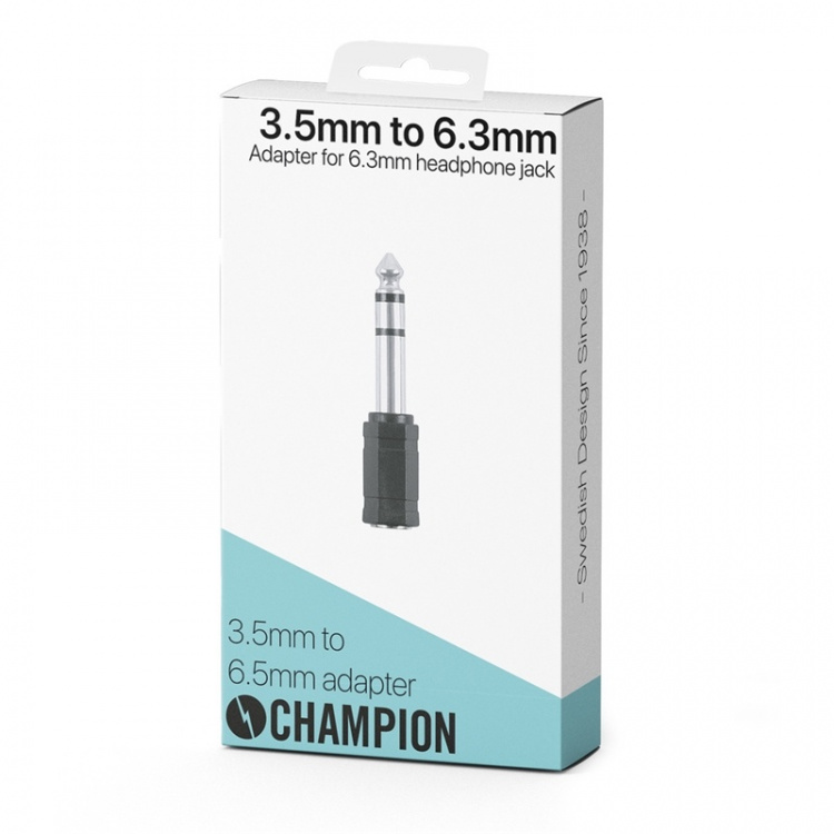 Champion 6,3mm - 3,5mm Stereo adapter