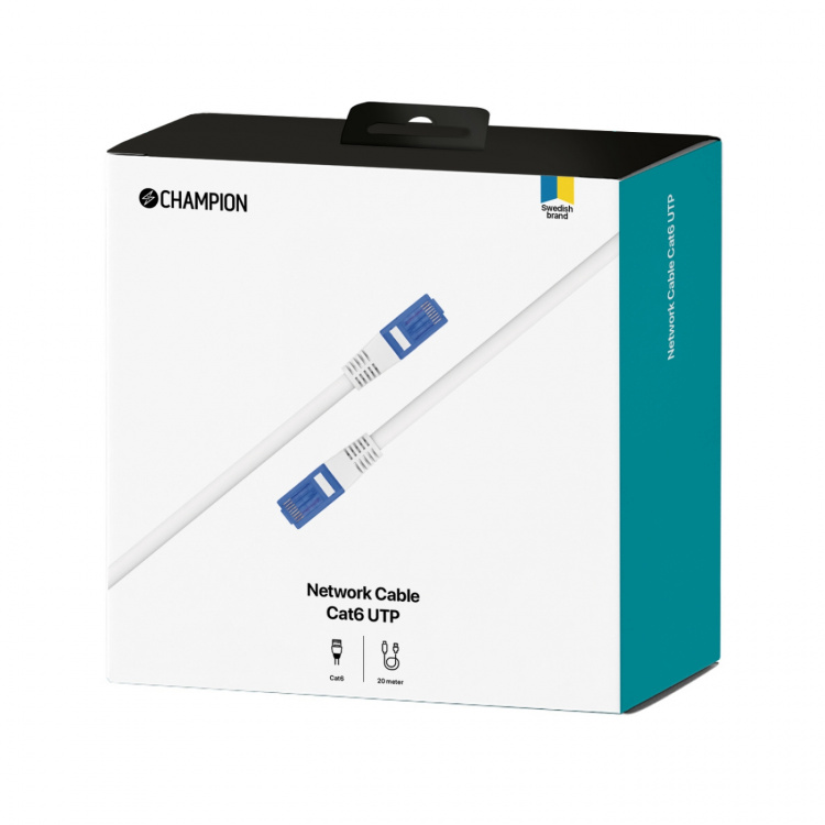 Champion Nätverkskabel CAT6 UTP 10.0m