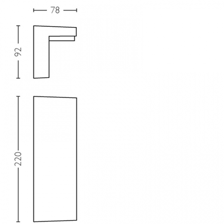Philips Bustan Vägglampa LED 2x4,5W