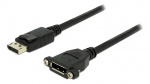 Delock Cable Displayport 1.2 male > Displayport female panel-mount 1 m