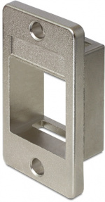 DeLOCK Keystone modulhållare för montering i kabinett, metall, silve