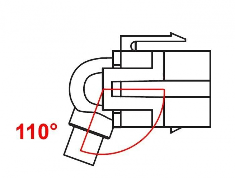 DeLOCK Keystone modul, USB 2.0 Typ A ho-USB Typ A ha, 0,2m kabel, grå