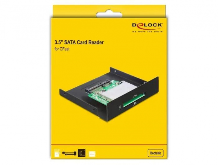 DeLOCK minneskortläsare, intern/3,5 DeLOCK minneskortläsare, intern/3,5