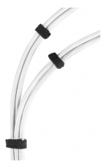 DELTACO Hook and loop fastener cable ties, width 10mm, 25m, black