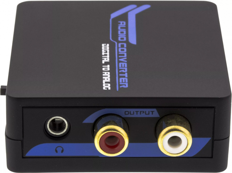 DELTACO audio converter from digital to analog with 3,5mm, black DELTACO audio converter from digital to analog with 3,5mm, black