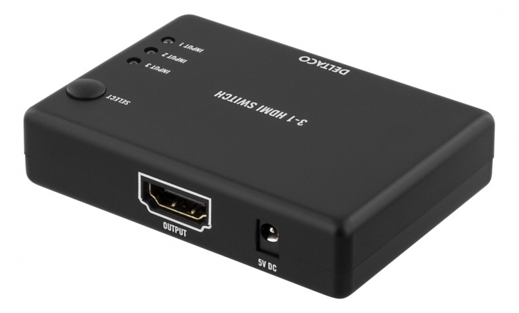 DELTACO HDMI Switch, 3 inputs to 1 output, sup 4K in 60Hz, 7.1, black DELTACO HDMI Switch, 3 inputs to 1 output, sup 4K in 60Hz, 7.1, black