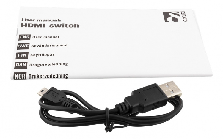 DELTACO HDMI Switch , 3 inputs to 1 output, 4K in 60Hz, 7.1, black DELTACO HDMI Switch , 3 inputs to 1 output, 4K in 60Hz, 7.1, black