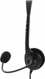 DELTACO Stereo Headset, microphone and volume control, 2x 3,5mm, black DELTACO Stereo Headset, microphone and volume control, 2x 3,5mm, black