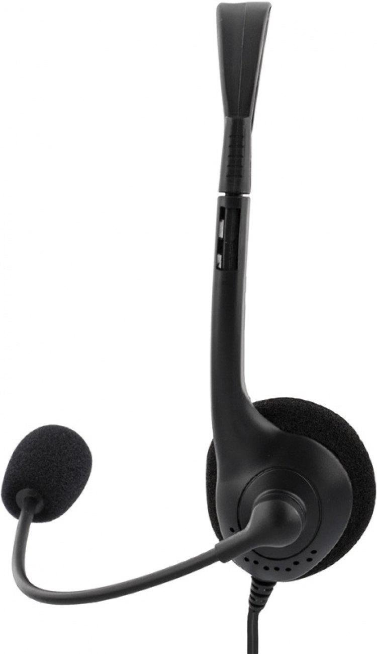 DELTACO Stereo Headset, microphone and volume control, 2x 3,5mm, black DELTACO Stereo Headset, microphone and volume control, 2x 3,5mm, black