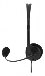 DELTACO Stereo Headset, microphone and volume control, 2x 3,5mm, black DELTACO Stereo Headset, microphone and volume control, 2x 3,5mm, black