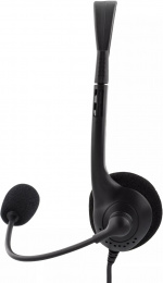 DELTACO Stereo Headset, microphone and volume control, 2x 3,5mm, black DELTACO Stereo Headset, microphone and volume control, 2x 3,5mm, black