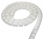 DELTACO nylon wire tube, 25mm diameter tool included, 2.5m, white