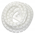 DELTACO nylon wire tube, 25mm diameter tool included, 2.5m, white