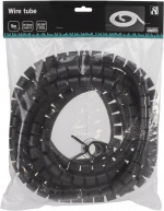 DELTACO nylon wire tube, 25mm diameter tool included, 5m, black