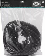 DELTACO nylon wire tube, 25mm diameter tool included, 10m, black