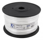 DELTACO Modularkabel, 6P, rulle, 100m, vit DELTACO Modularkabel, 6P, rulle, 100m, vit