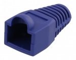 DELTACO RJ45 plug cover, for cables with 6,8mm in diameter, blue, 20p