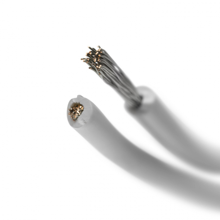 DELTACO Högtalarkabel, 2x0,75mm, ledare av ren koppar, 100m, vit