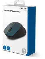 DELTACO wireless optical mouse 2,4GHz, 3 buttons with a scroll, green DELTACO wireless optical mouse 2,4GHz, 3 buttons with a scroll, green