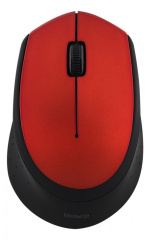 DELTACO wireless optical mouse 2,4GHz, 3 buttons with a scroll, red