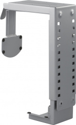 DELTACO computer holder for mounting under the table /on wall , silver