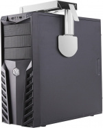 DELTACO computer holder for mounting under the table /on wall , silver