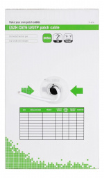 DELTACO F/UTP Cat6 Patch Cable, LSZH, 305m box, white