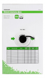 DELTACO U/UTP Cat6 installation cable, for outdoor use, 305m, black