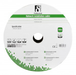 DELTACO S/FTP Cat6a installation cable, for outdoor use, 305m, black