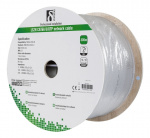 DELTACO U/FTP Cat6a installation cable, 305m, 500MHz, LSZH, gray