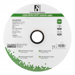 DELTACO U/UTP Cat6a installatiekabel, 100m trommel, 500MHz, LSZH, Wit