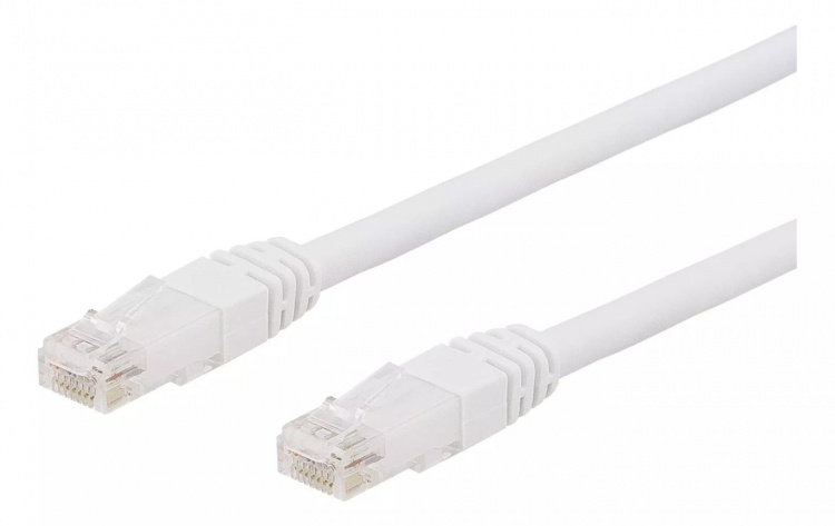 DELTACO U/UTP Cat6a patch cable, 10m, 500MHz, LSZH, white