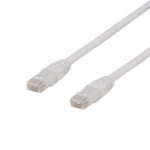 DELTACO U/UTP Cat6a patch cable, 3m, 500MHz, LSZH, white