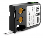 DYMO XTL All-Purpose Vinyl Labels, 12mm, black on white DYMO XTL All-Purpose Vinyl Labels, 12mm, black on white