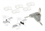 DeLOCK USB Port Blocker, 5 USB locks, 2 keys, white DeLOCK USB Port Blocker, 5 USB locks, 2 keys, white