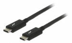 DeLOCK Thunderbolt 3 cable, 20Gbps, 1m, 5120x2880, E-marker, black DeLOCK Thunderbolt 3 cable, 20Gbps, 1m, 5120x2880, E-marker, black