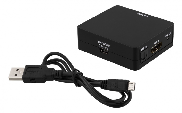 DELTACO HDMI to HDMI+STEREO 3.5mm DELTACO HDMI to HDMI+STEREO 3.5mm