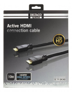 DELTACO PRIME active HDMI cable, 10m, 4K 60Hz, Spectra, black