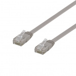 DELTACO U/UTP Cat6 patch cable, flat, 0.5m, 250MHz, gray DELTACO U/UTP Cat6 patch cable, flat, 0.5m, 250MHz, gray