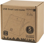 DELTACO UCR-156 Smart card reader, USB, black DELTACO UCR-156 Smart card reader, USB, black